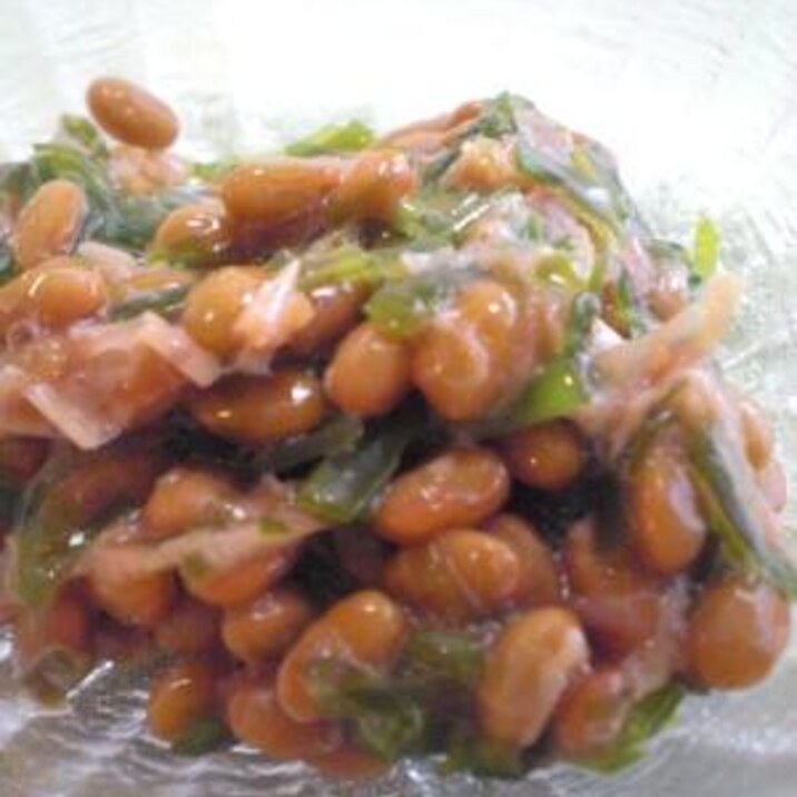 納豆のたれで味付け☆切り昆布と鰹節の納豆和え